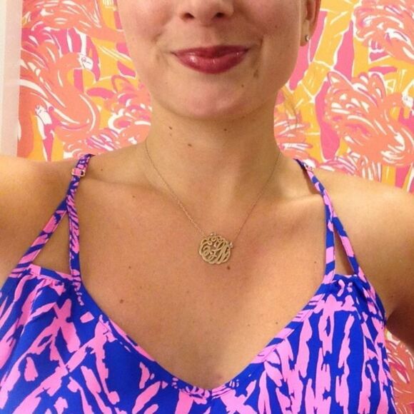 Lilly Pulitzer Rory Tank Top Pink Blue Zebra Rollin In The Grass Size XXS - Picture 2 of 10